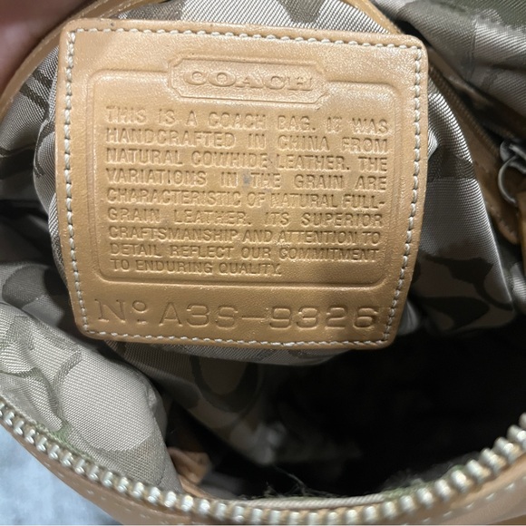 Vintage coach 9326 slim legacy hobo duffle tan crossbody - Picture 11 of 12